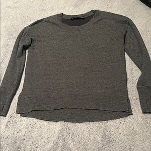 Athleta Charcoal Long Sleeve Sweater